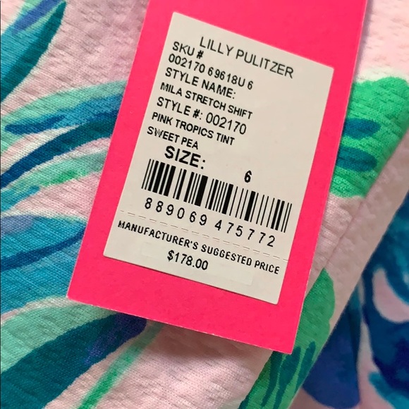 Lilly Pulitzer Milo Stretch Shift Dress  NWT - Picture 5 of 5